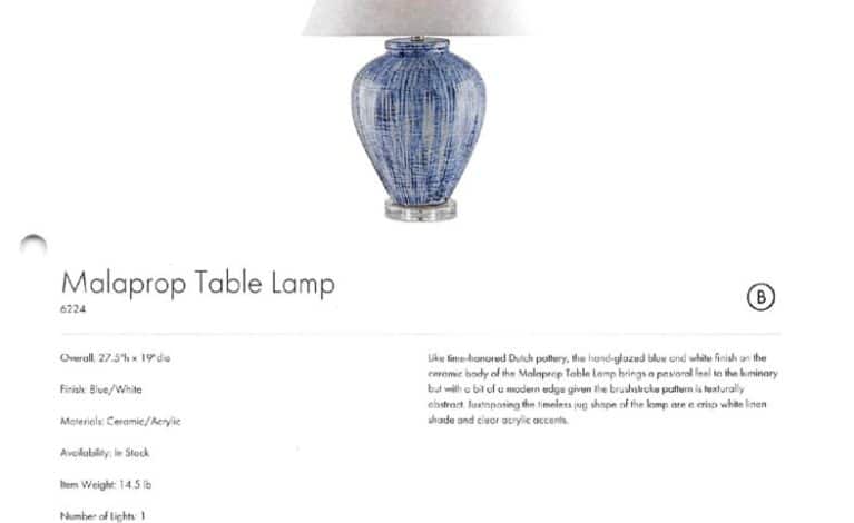 thumbnail of Malaprop Table Lamp